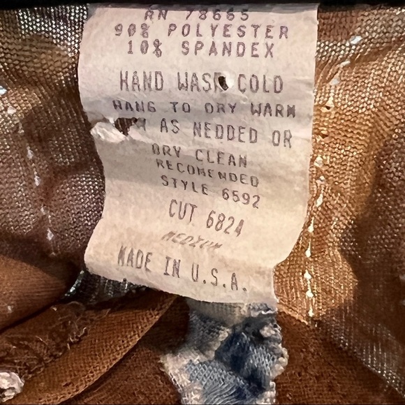 Cactus Flower vintage distressed torn destroyed top size Medium - Picture 13 of 13